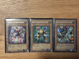 Yugioh Karten Bundle!  Oldschool 3 X Magnetkrieger DOR