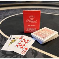 10 stk. Diamond Pokerkarten - Premium 100% Plastik, Neu & OV