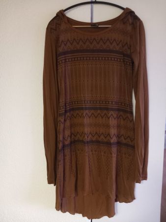 Robe marron à capuchon Gado Gado 100% Tencel