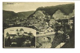 Burgdorf (BE) Emmental - Stadtpartie mit Schloss - 1915
