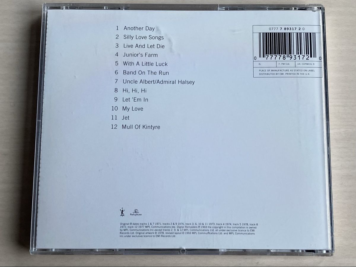 CD: Wings Greatest - The Paul McCartney Collection – Usato da Oberried Brienz venduto da Chyara 1