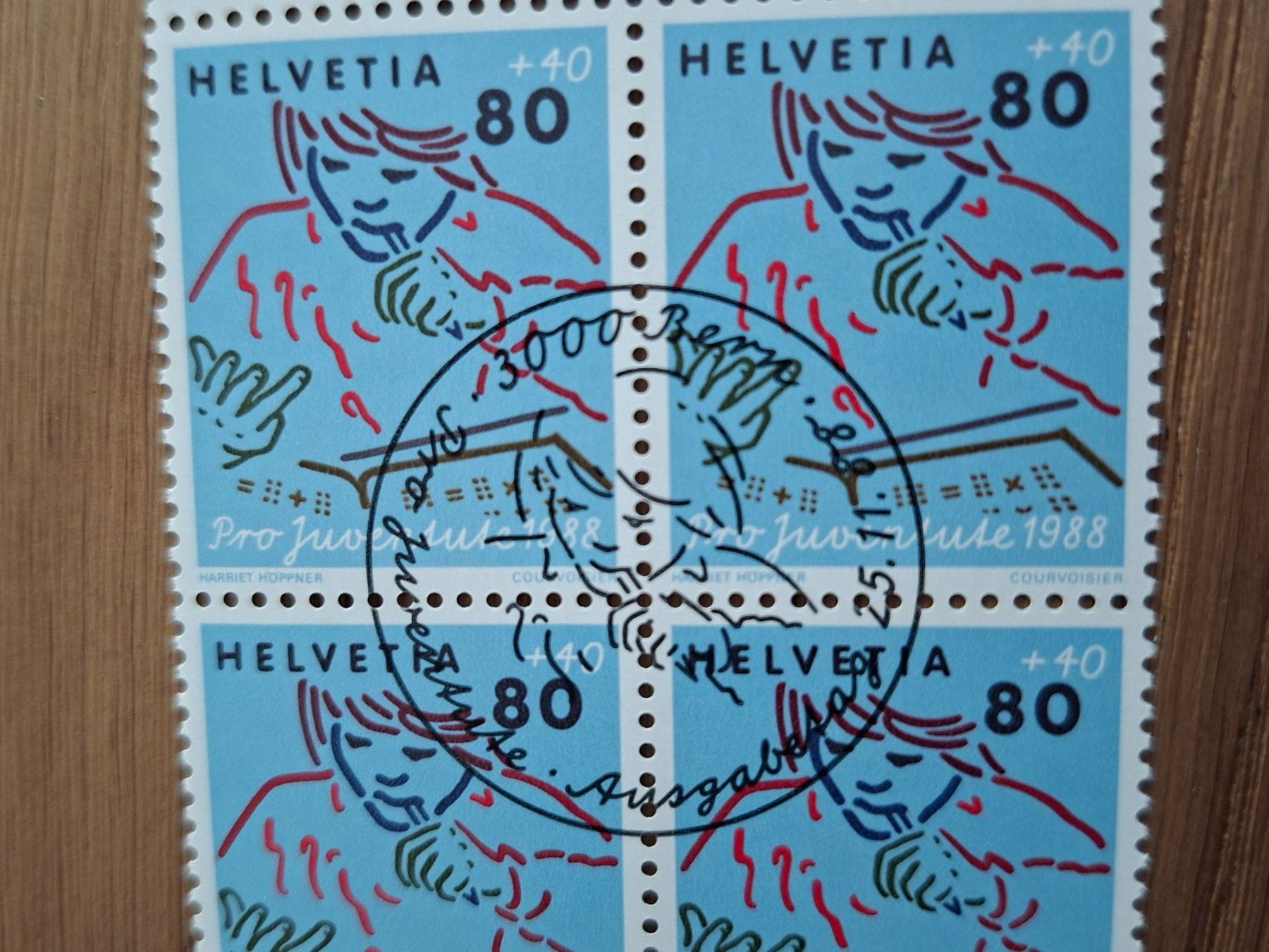 Tutti i francobolli: 4er Blocks: Pro Juventute 1988 – Nuovo (secondo la descrizione) da Hinterkappelen venduto da 1399 7