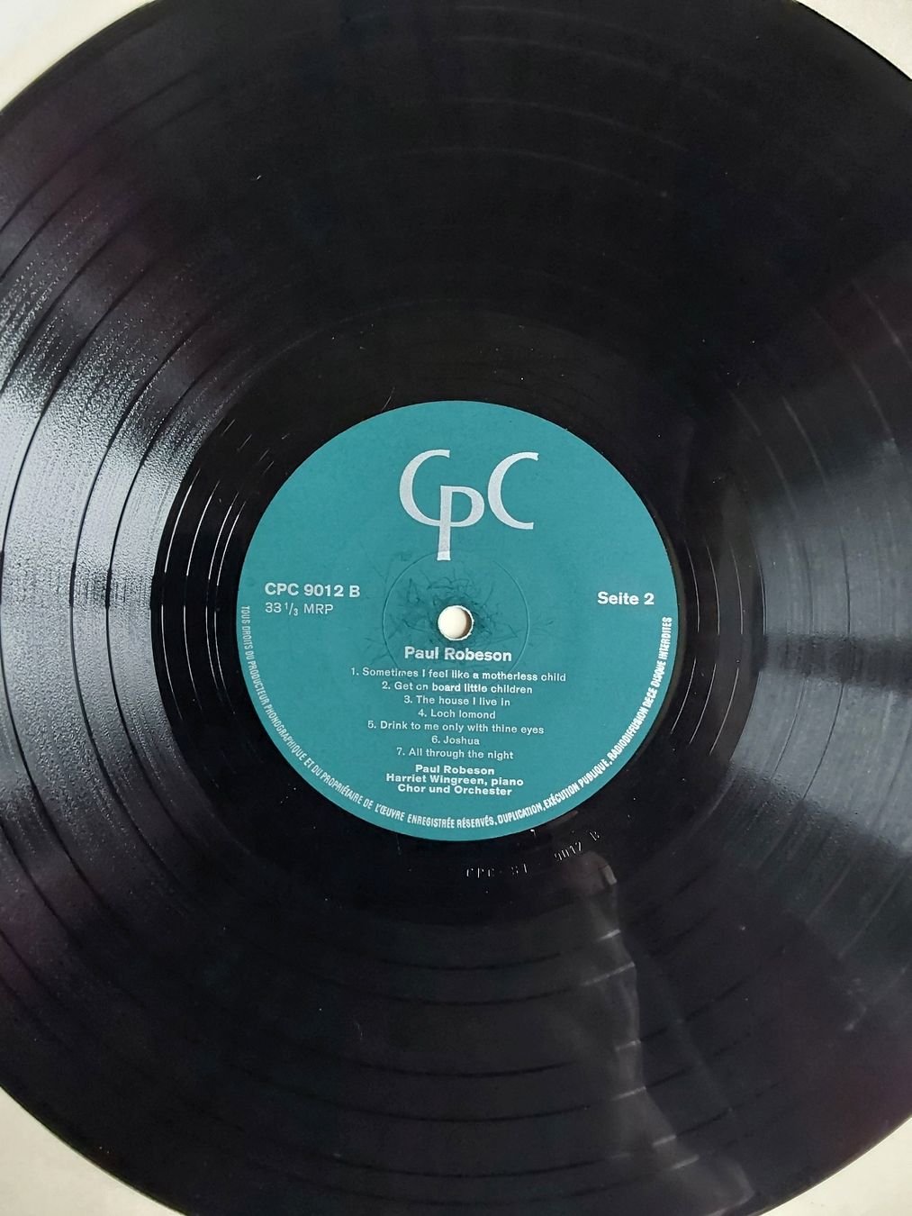 Vinyles: Vinyl LP - Paul Robeson - Suisse – D'occasion à Villeret par Fil11 3