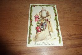 AK,Litho,Präge,St.Nikolaus,Spielzeug,Puppe,brauner Mantel