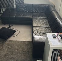 Ecksofa dunkelbraun (fast schwarz) von Möbel Märki