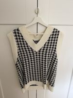 Vila Weste/Pulunder Gr. XS Pepita Muster Creme/Schwarz