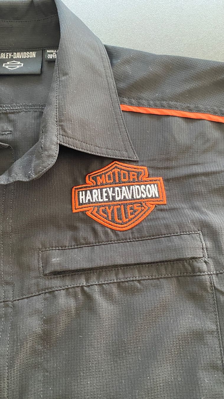 Harley-Davidson Camicie: Chemise Harley Davidson noire taille M – Usato da Meyrin venduto da Abac007 1