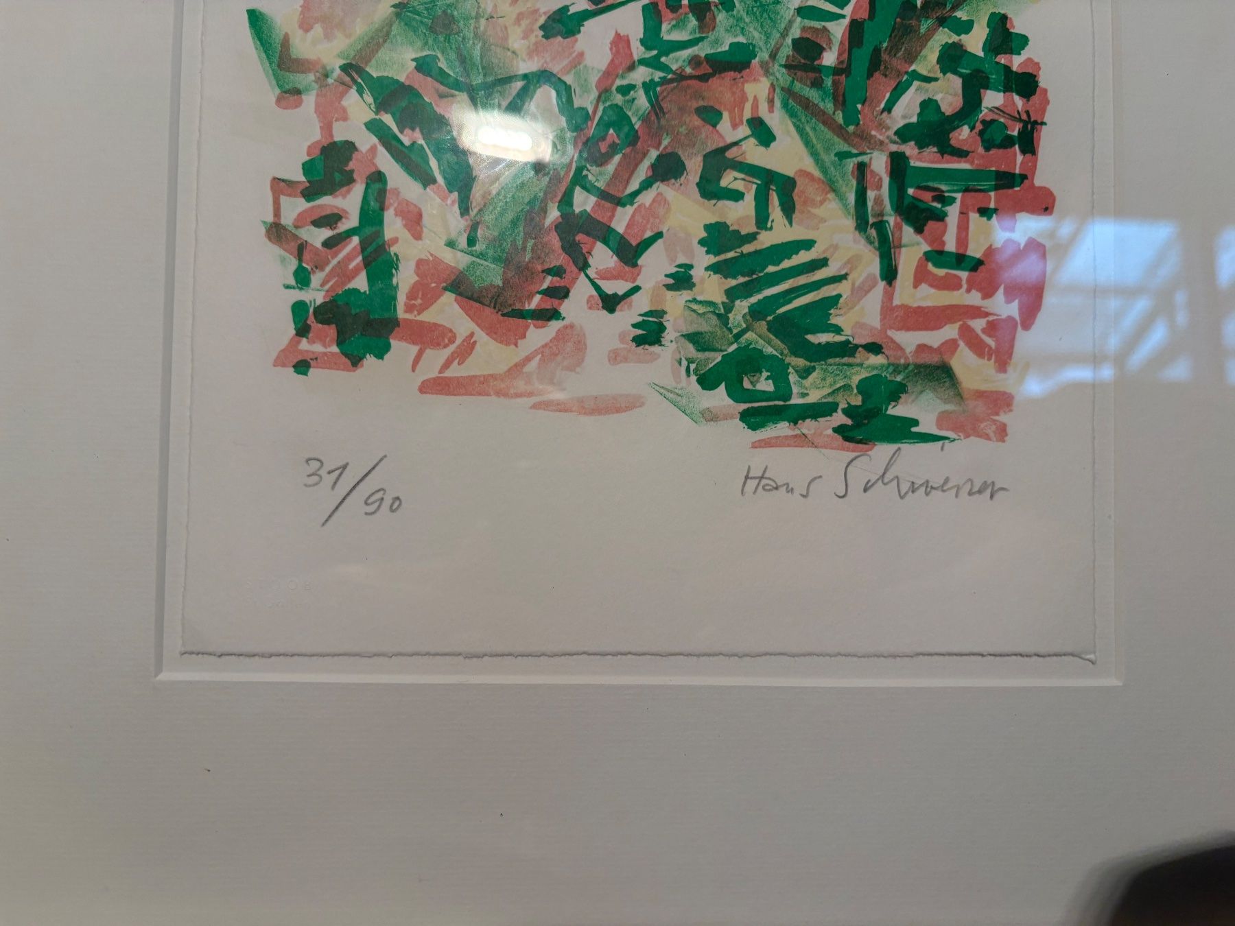 Poster & Bilder: Originalgrafik von Hans Schweizer nummeriert + Handsigniert – Gebraucht aus Cham von wasudami 1
