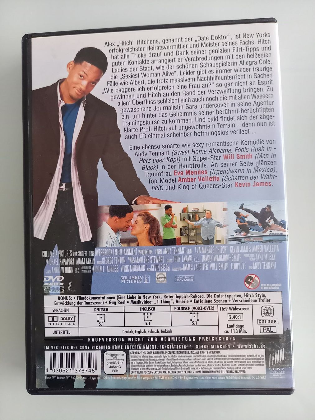 Tutti i DVDs: DVD Hitch - Der Date Doktor – Usato da Unterengstringen venduto da saraman 1