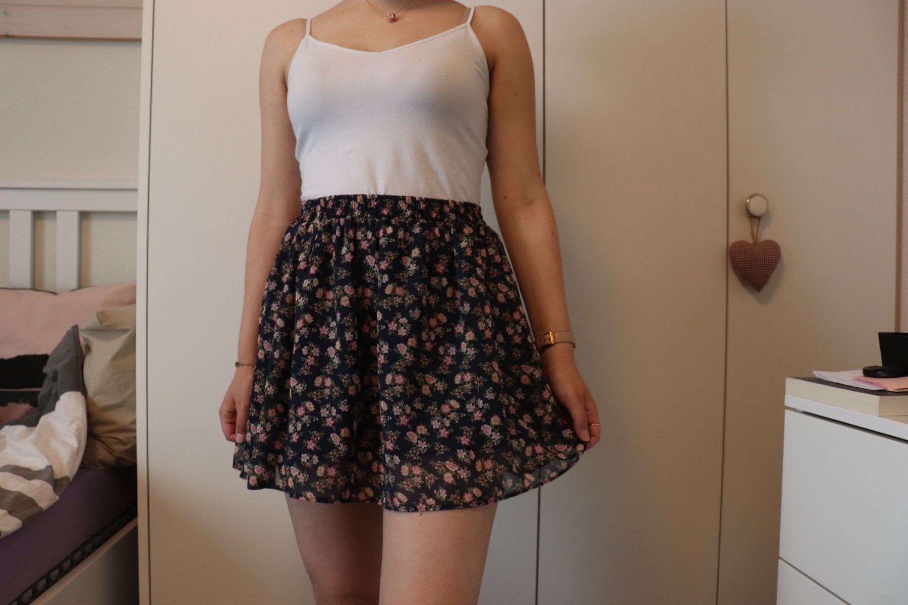 C&A Gonne: Jupe à fleurs C&A – Usato da Essertines-Yverdon venduto da Alice977