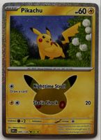 Pokémon Pikachu 045/128 30th Celebration EN