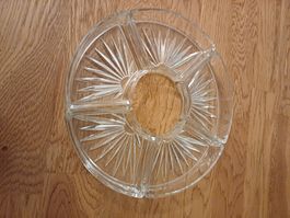 Vintage Glas Servierplatte 5-teilig -  Festtagsgeschirr