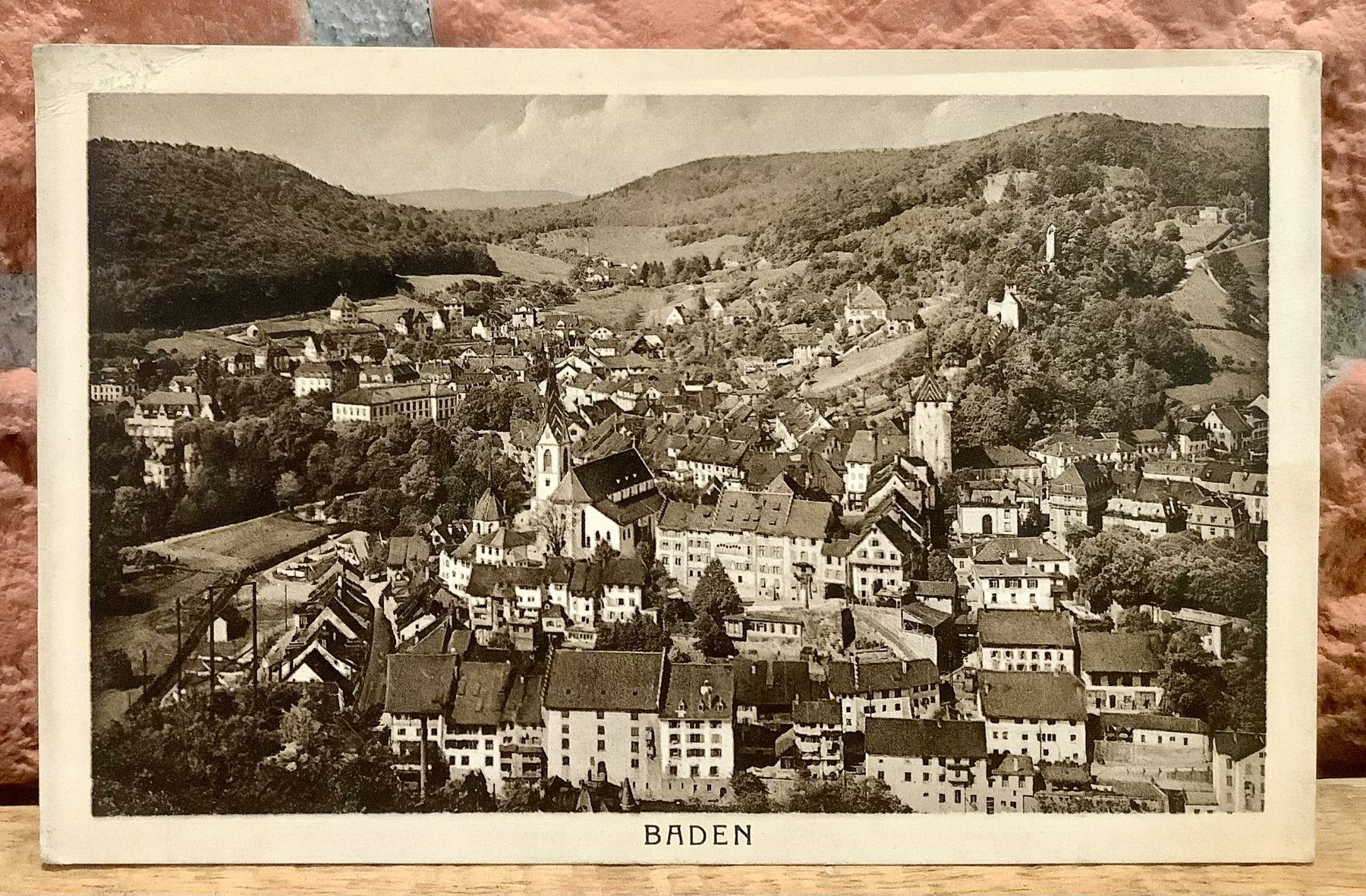 Cartoline postali: 1920 - BADEN - Gesamtansicht – Usato da Root venduto da ENGLAND-TREASURES