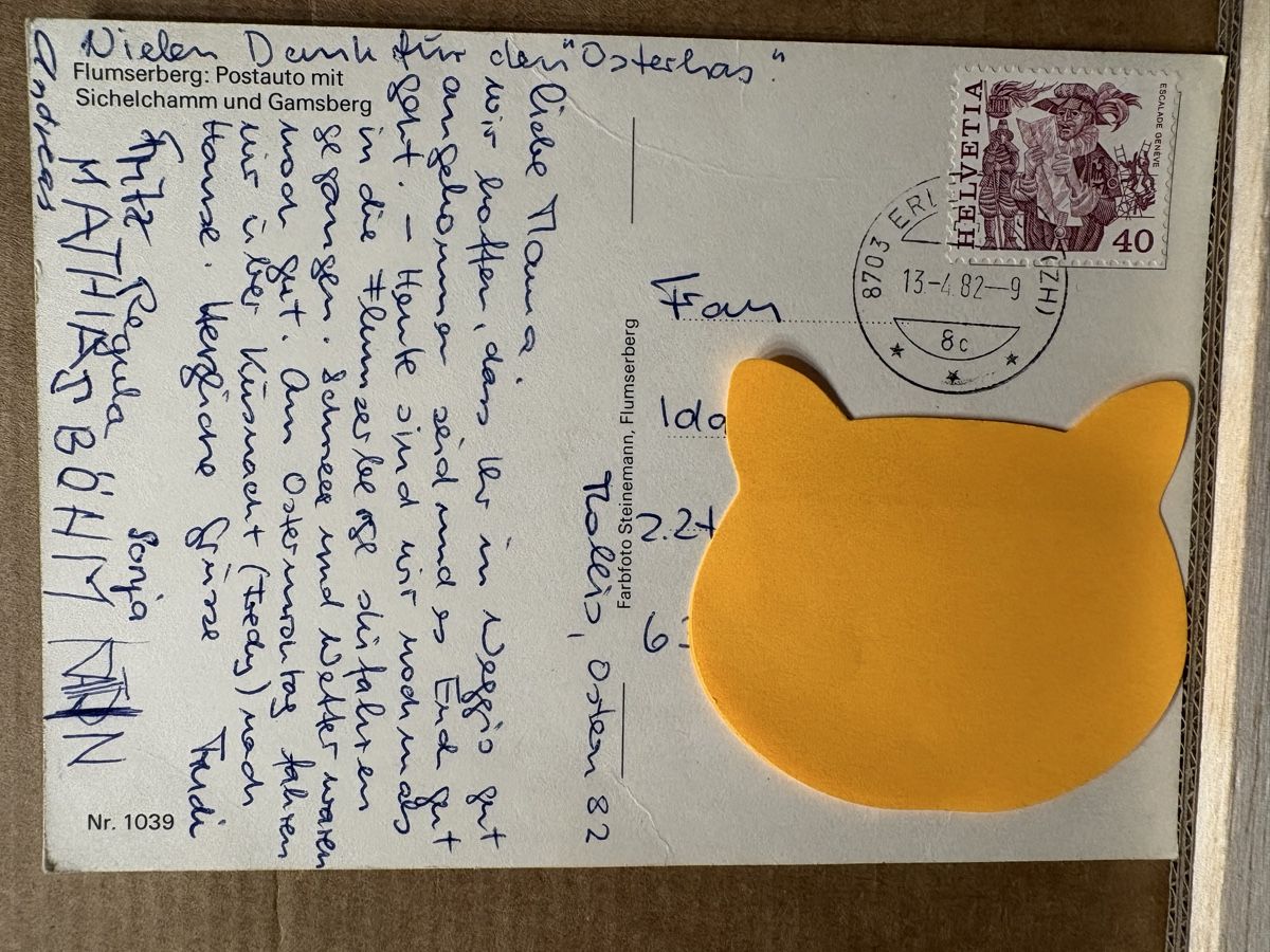 Cartoline postali: AK von altes Postauto / Flumserberge – Usato da Rümlang venduto da Kartenpost1 1