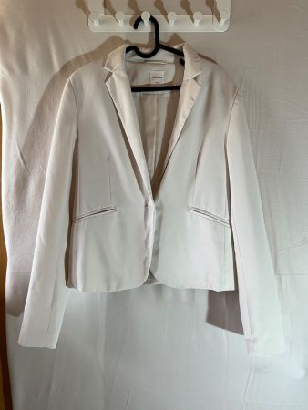 Cremeweisser Blazer von Chicoree Gr. M