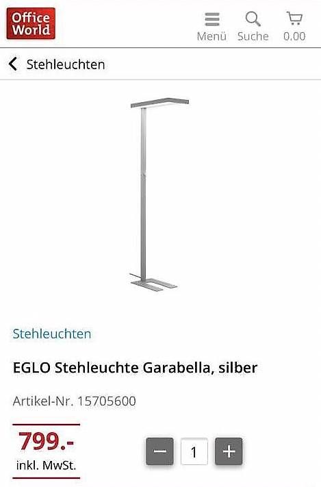 Lampes: Lampadaire de bureau LED – D'occasion à Conthey par conthey87 2