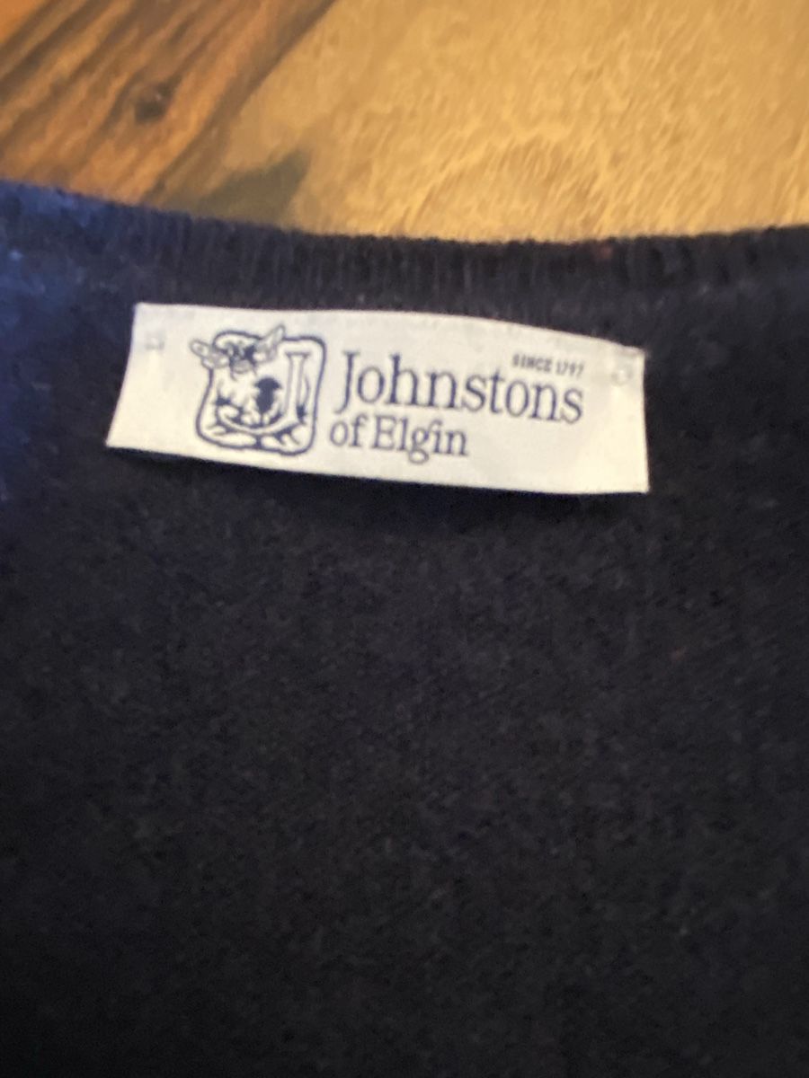 Maglioni & Felpe: Johnstons Kaschmir Pullover, Grösse L, Dunkelblau, Top! – Usato da Bern venduto da paultschur11 3