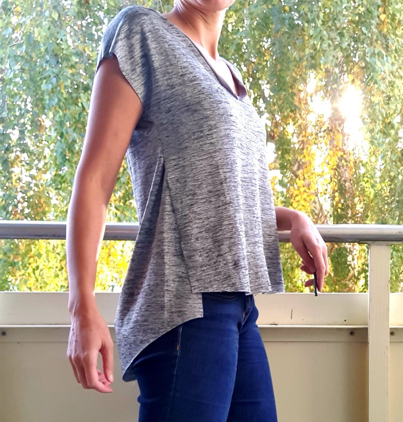 Top: Strickshirt fein Silber-grau – Usato da Zollikerberg venduto da Sell-Buy-it 1