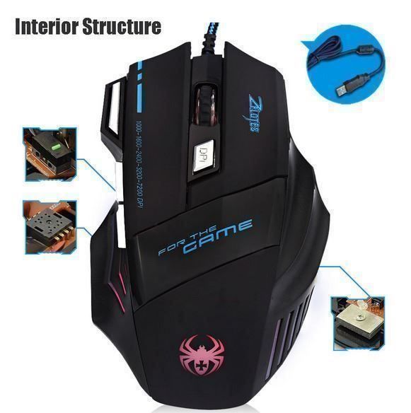 Mouse: Maus 7200 DPI 7 Tasten Spiel Multi Farbe – Nuovo e nell'imballaggio originale da Unterägeri venduto da RmOnline 2