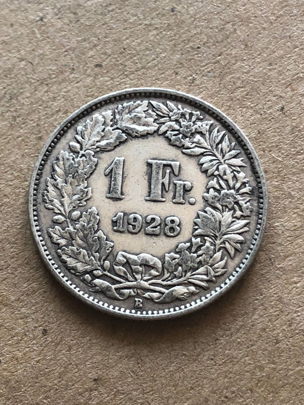 Tutti le monete: 1 Fr. 1928 – Usato da Schötz venduto da Odpa
