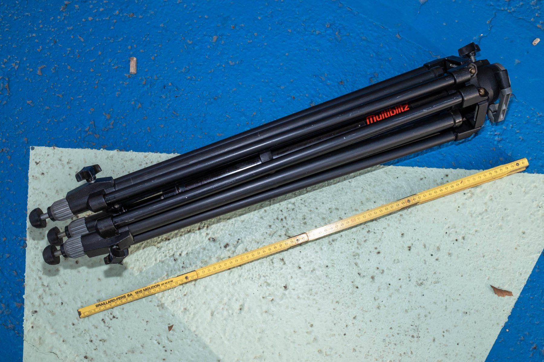 Manfrotto Stative & Köpfe: Manfrotto Triman 028 black tripod pro Hmax 227cm Multiblitz – Gebraucht aus Lausanne von Athanor 5