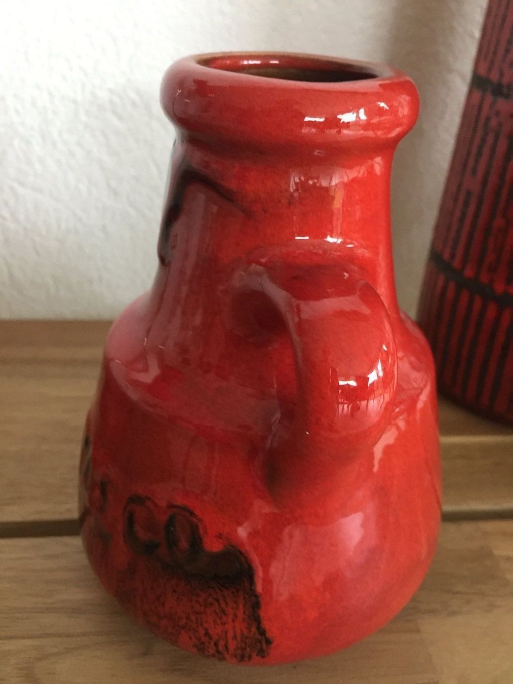 Vasi & Recipienti: Vintage Vase Keramik rot – Usato da Kirchdorf venduto da Vintagewunder 3