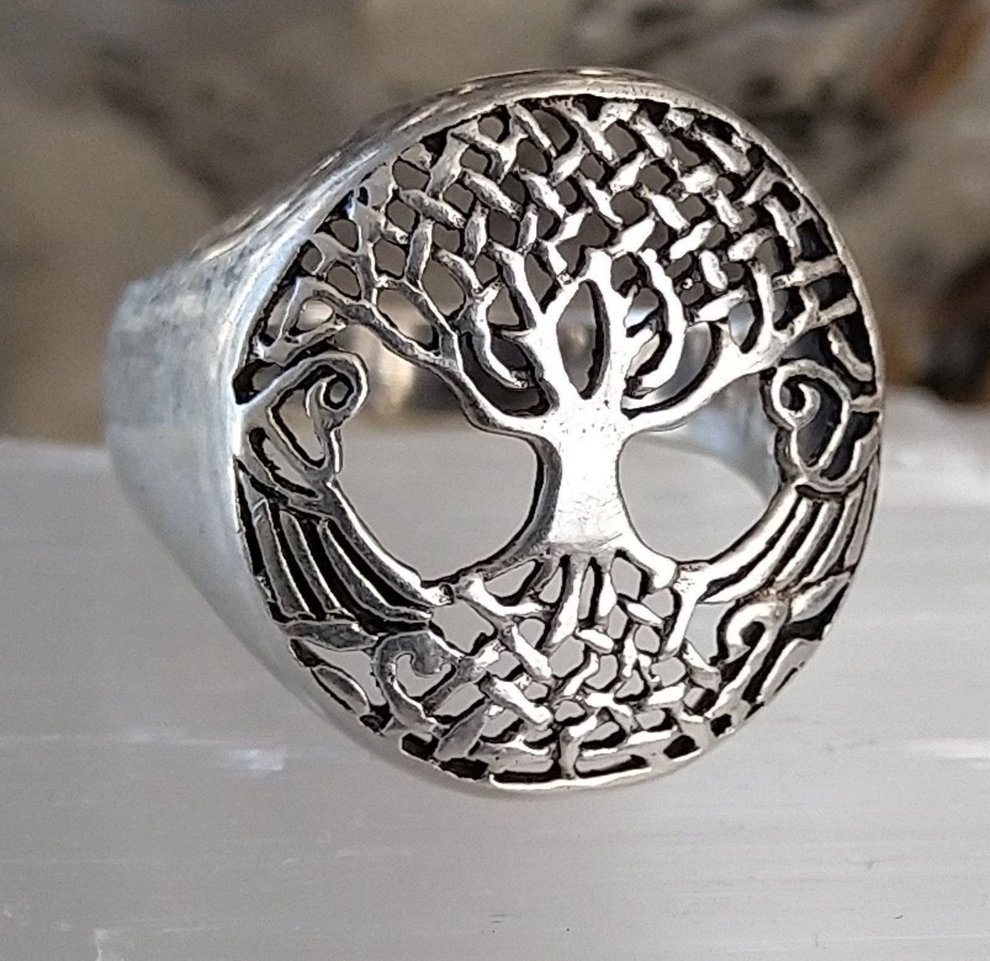 Anelli: BAUM DES LEBENS RING IN 925 SILBER – Usato da Romanshorn venduto da BoutiqueA 4