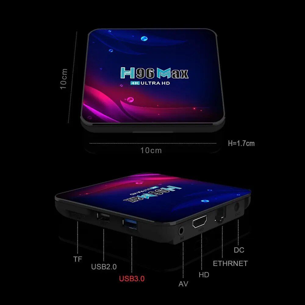 Sistemi audio & multimediali: Smart-TV-Box Android 11 RAM 4GB Rockchip 4k google 3D – Nuovo e nell'imballaggio originale da Genève venduto da Top-Trend 1