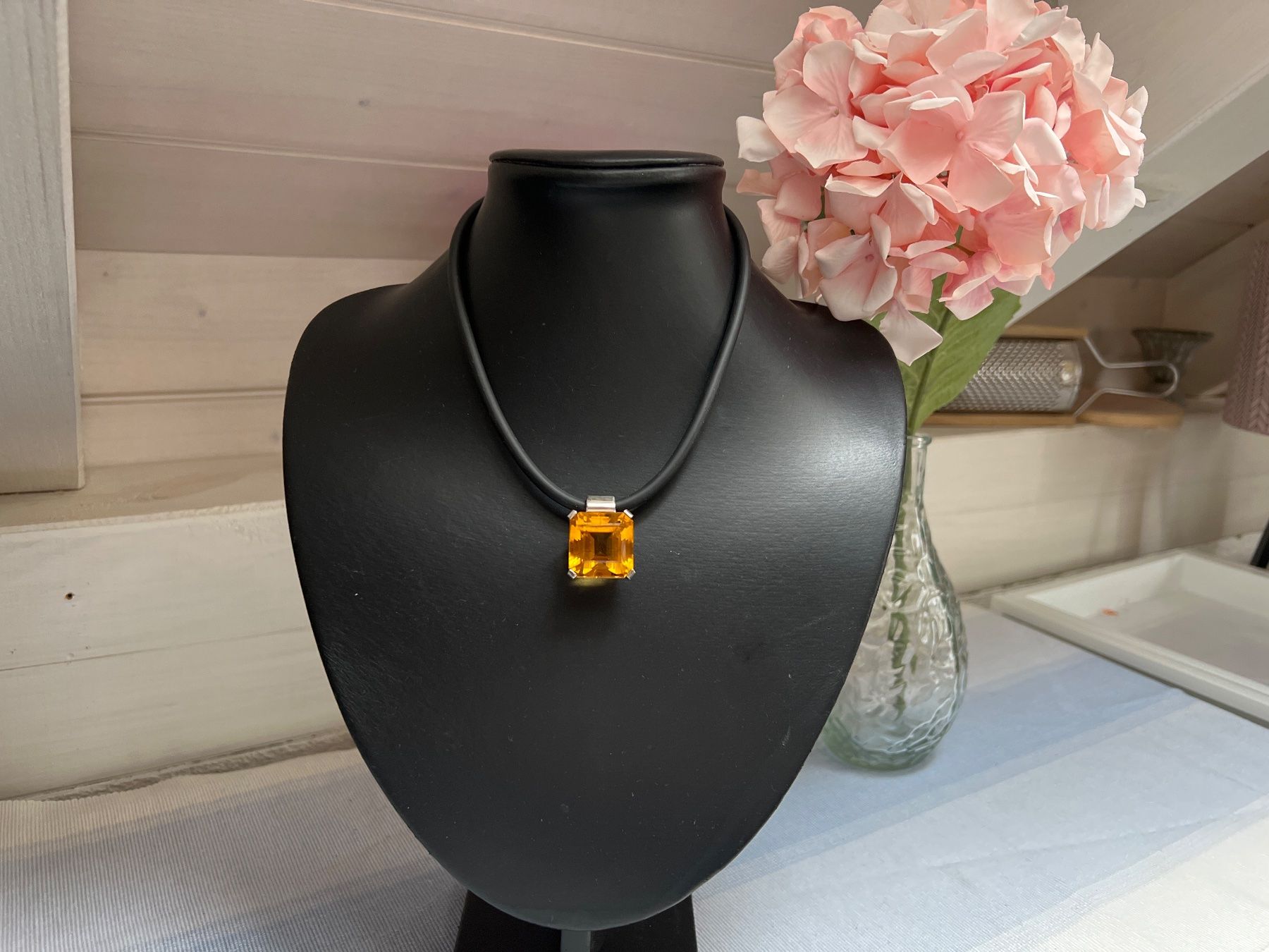 Colliers: Schöne Kette 925 mit Citrin – D'occasion à Seon par Sunny-Schmuck78