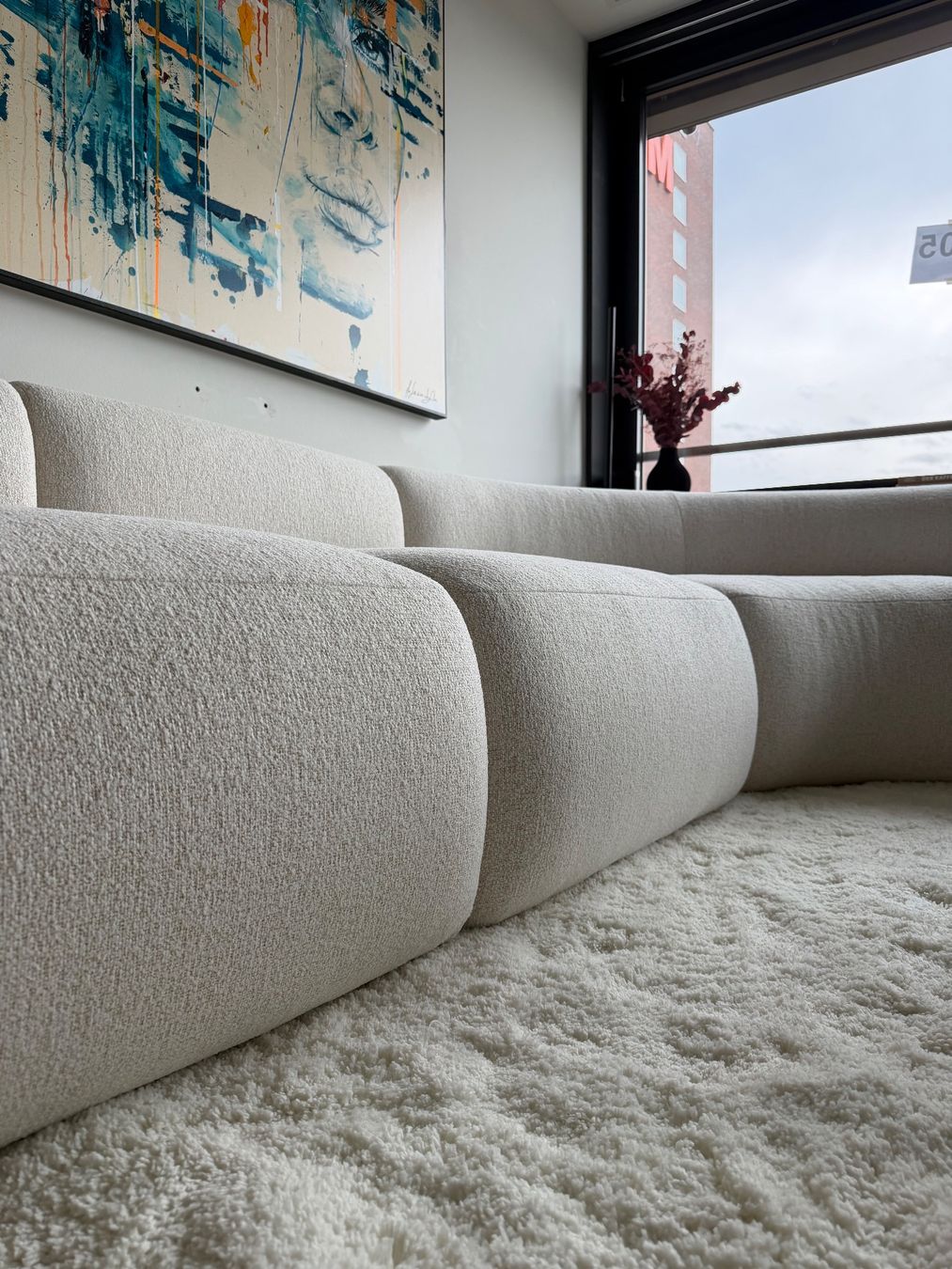 Westwing Divani: NEU: Modularsofa SOFIA in Cremeweiß Bouclé Westwing – Nuovo (secondo la descrizione) da Zürich venduto da sunnyytro 5