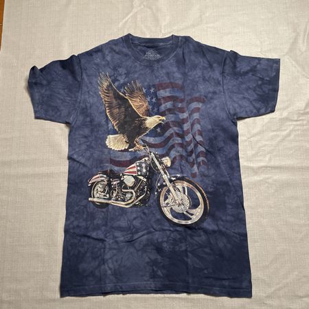 T-shirt The Mountain moto aquila blu taglia L usato