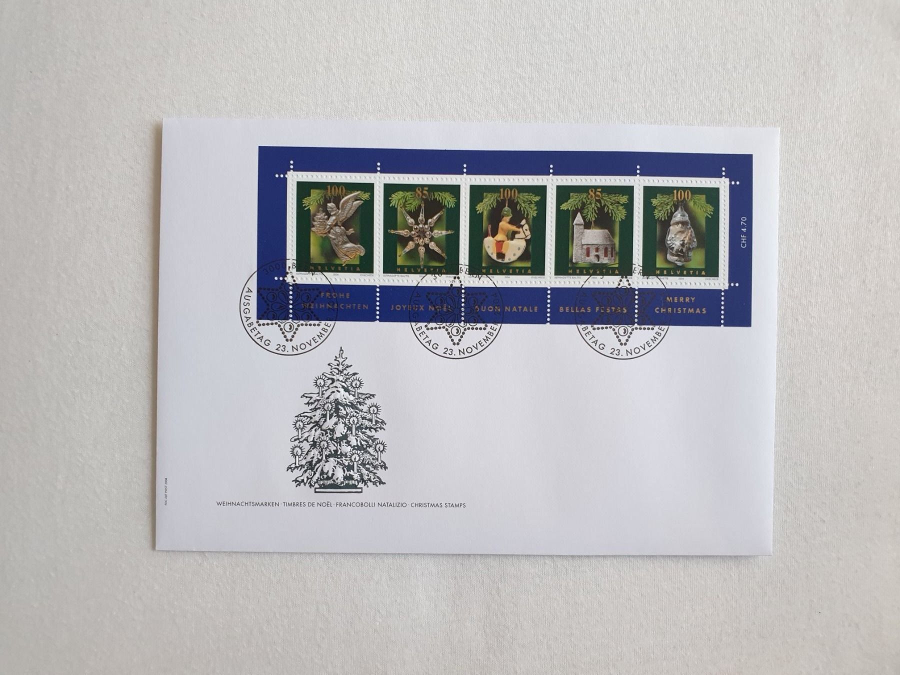 Tutti i francobolli: (151)   «Weihnachtsmarken 2004» – Usato da Schwarzhäusern venduto da Inot3 8