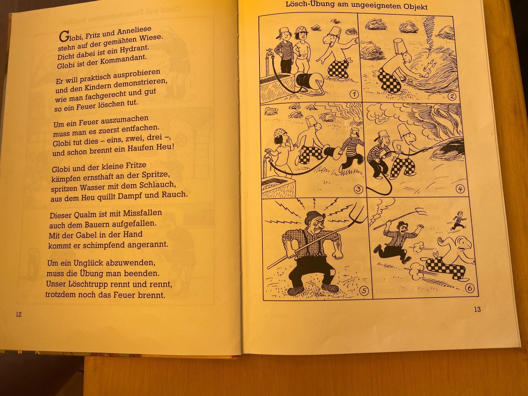 Libri: Globi bei der Feuerwehr. 1985 – Usato da Madetswil venduto da Belka19 1