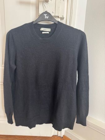 Damen Zara Knit Kaschmirpullover in Schwarz
