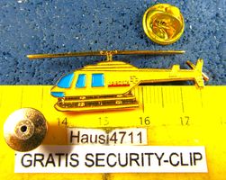 POST SCHWEIZ HELIKOPTER PTT PIN GEPRÄGT GOLDIG