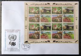 UNO Wien FDC 4.4.02 Gefährdete Tierarten