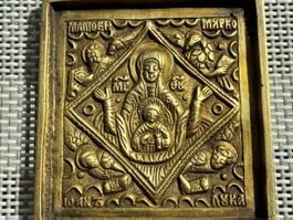 Pendentif-icône russe/ Ikonanhänger/ Ciondolo-icona russo