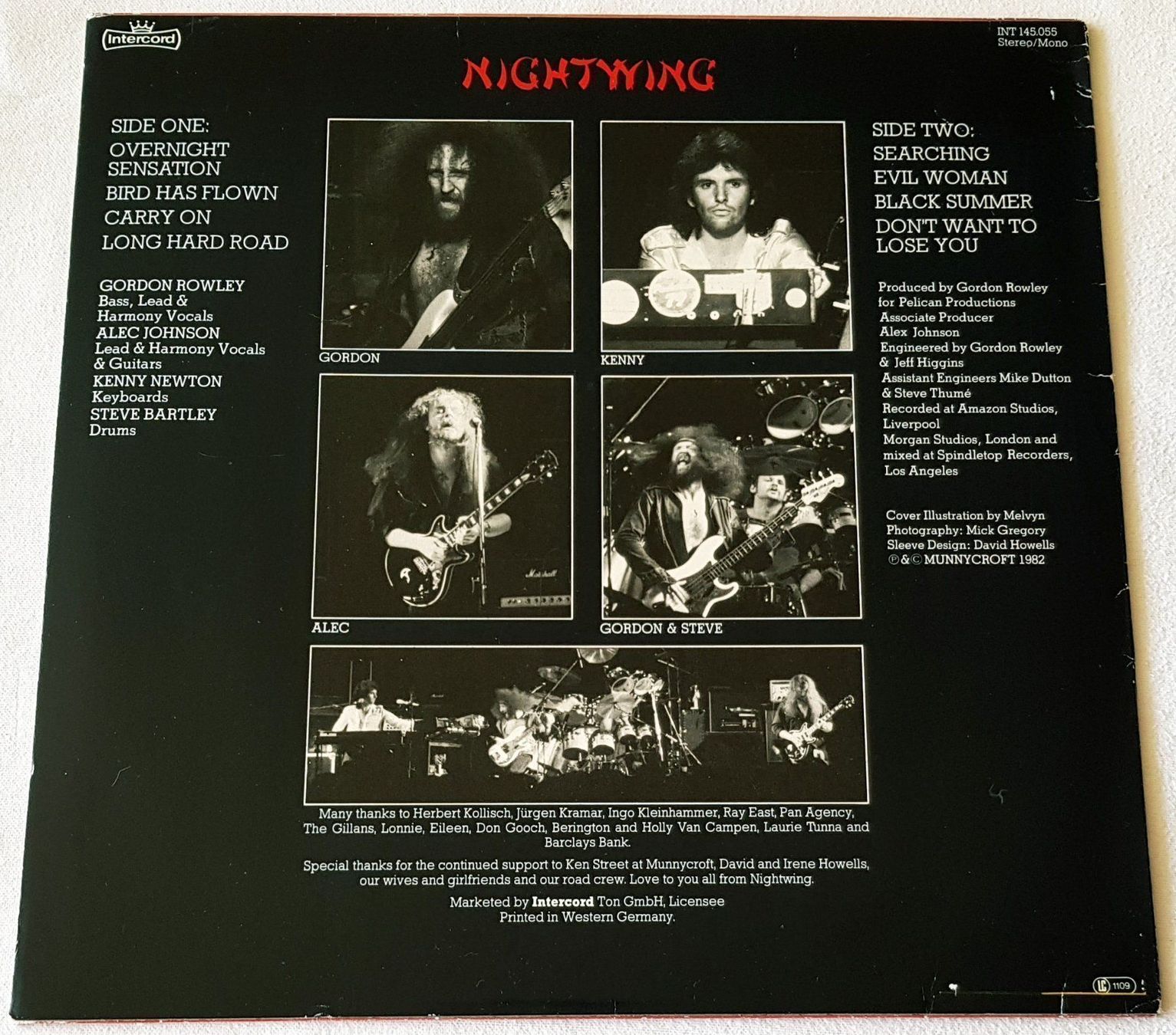 Dischi in vinile: Nightwing ‎– Black Summer - LP - 1982 - Intercord – Usato da Uster venduto da Zardodel 1