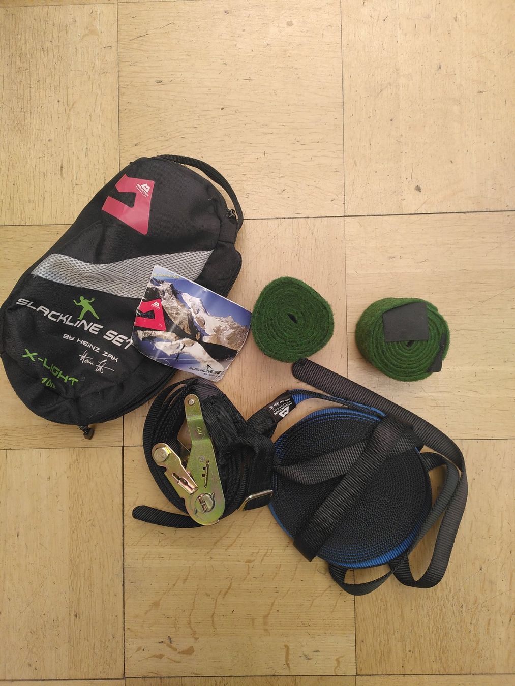 Slackline: 10m Slackline, blau 25mm breit – Usato da Zürich venduto da Kikkomusashi 1