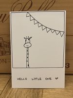 Geburtskarte Giraffe
