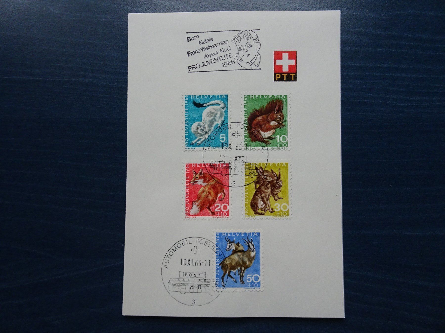 Alle Briefmarken: PTT-Faltblatt 1966 – Neu (gemäss Beschreibung) aus Aadorf von Chnorli-Furz