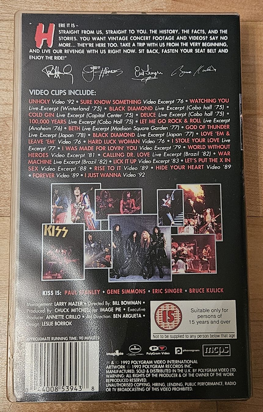 Tutti i VHS: KISS VHS Kasette – Nuovo (secondo la descrizione) da Greifensee venduto da Dehausi 1