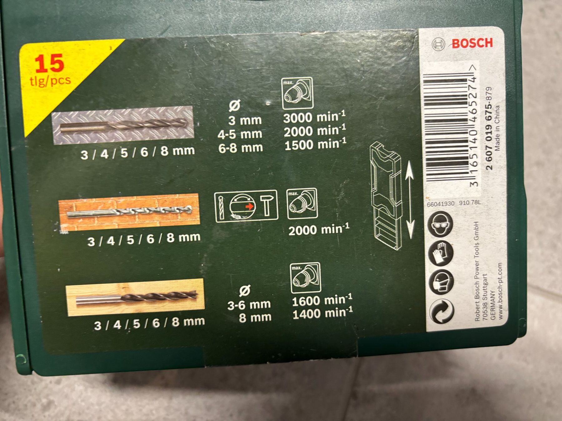 Bosch Tous les outils: Jeu de forets BOSCH 15 pcs excellent état – D'occasion à Salvenach par gwenwywar 2
