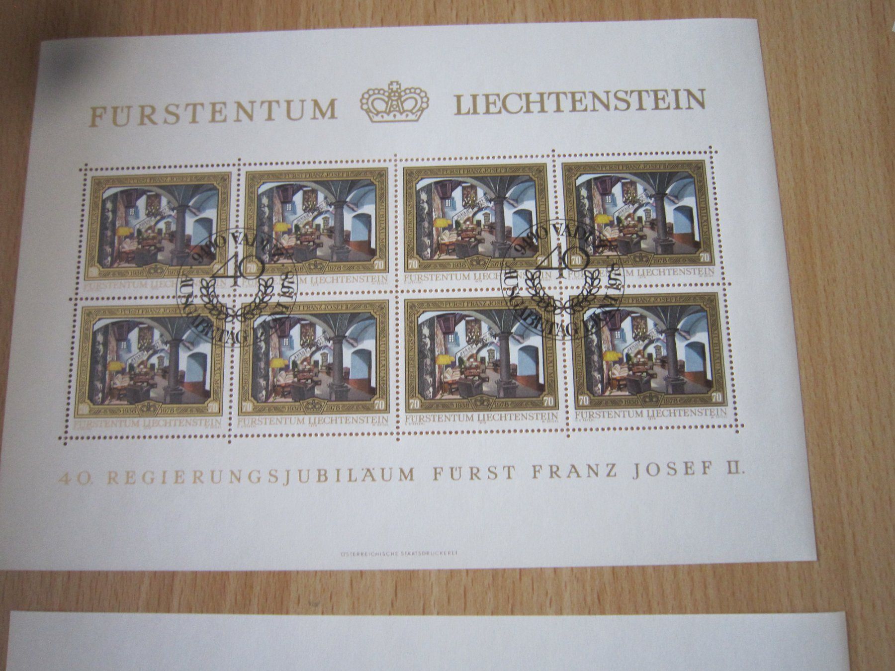 Tutti i francobolli: No 20 Blöcke Lichtenstein Jubileum – Usato da Giubiasco venduto da sal_9j6w 1