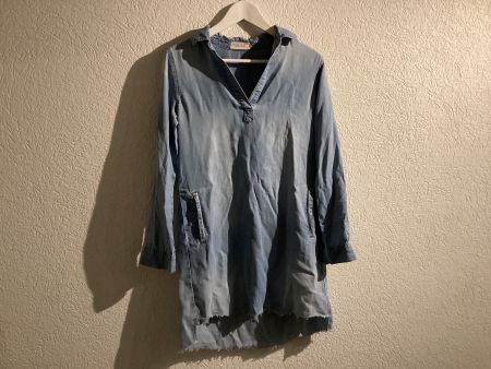 Bella Dahl Denim Tunika Kleid im Jeans Look, Gr. XS