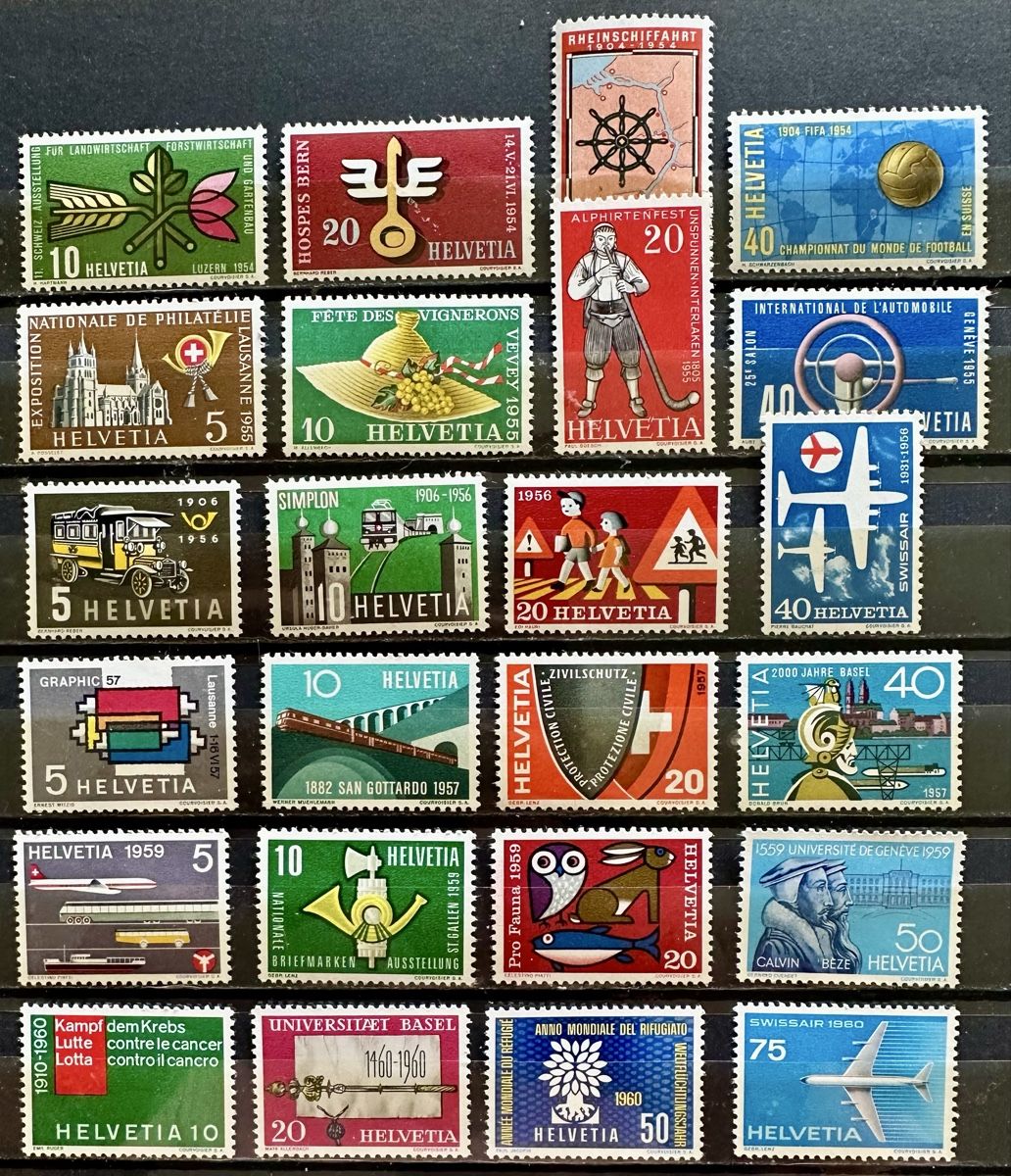 Tous les timbres: Schweiz – Neuf (Voir description) à Duebendorf par Fczfanrobi