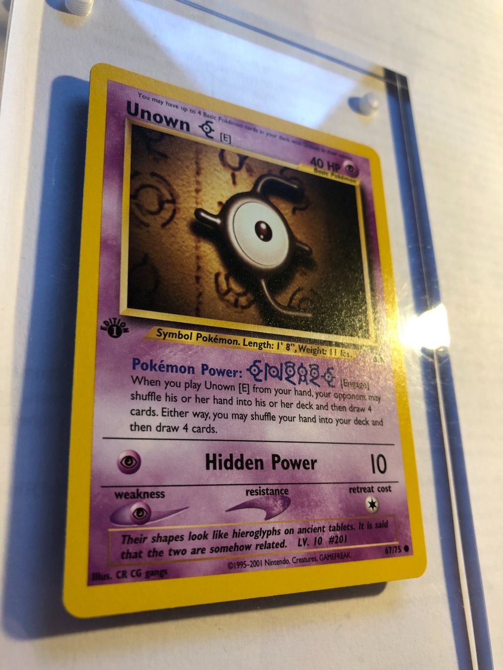 Sammelbilder & Trading cards: Unown E 1st Neo Discovery - MINT - ab 1.- – Gebraucht aus Giubiasco von dan_pr8b 1