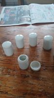 5 Petits pots en porcelaine blanche anciens