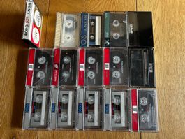 Kassetten Sony K7, 14 MC, teils SEHR seltene