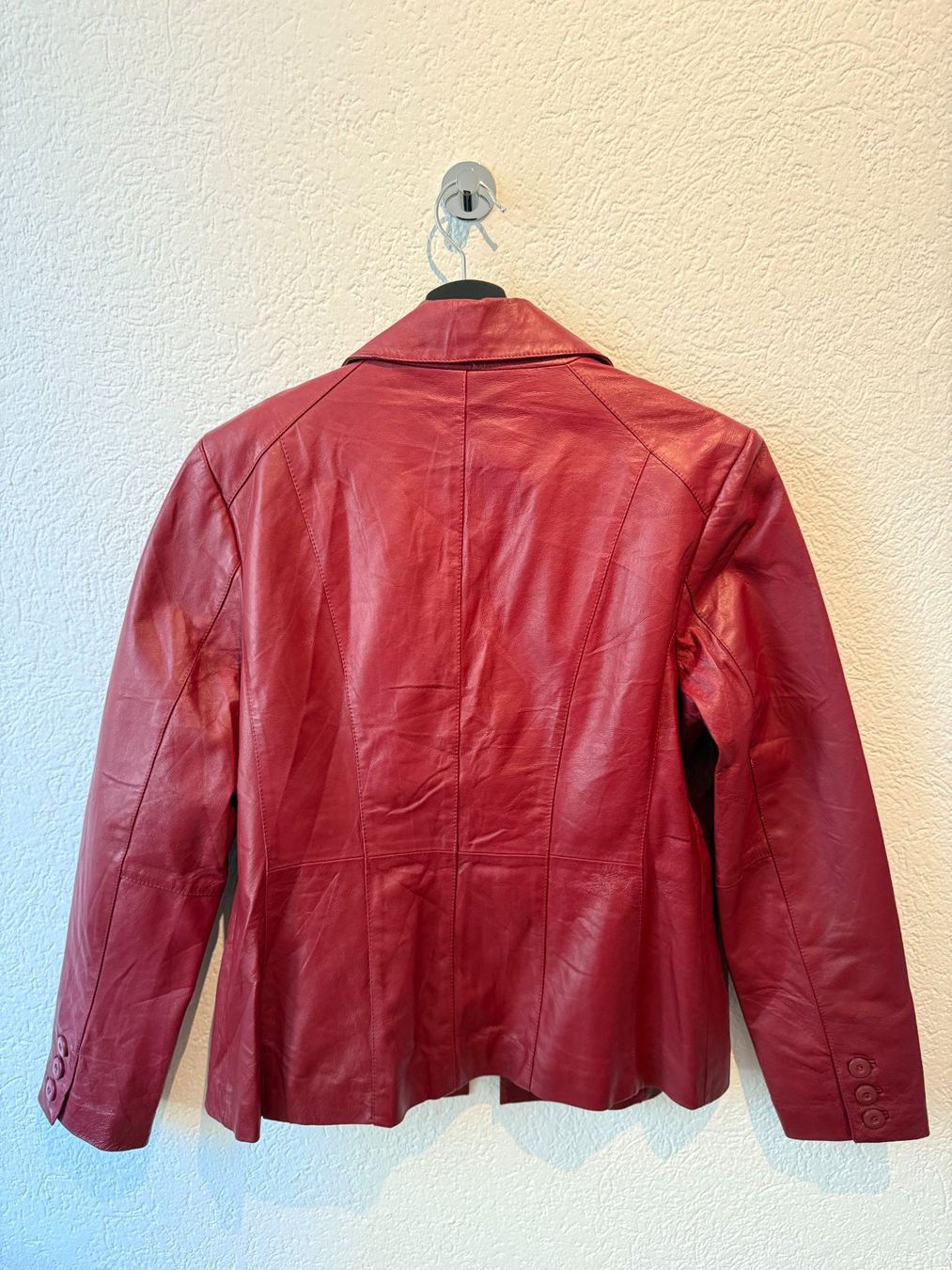 Jacken: Red wine leather blazer – Gebraucht aus St. Gallen von trxcy 2